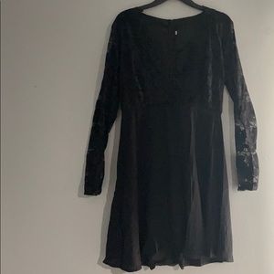 Lace a line dress